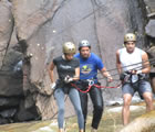 Rapel na cachoeira Véu da Noiva em Bonito (PE)